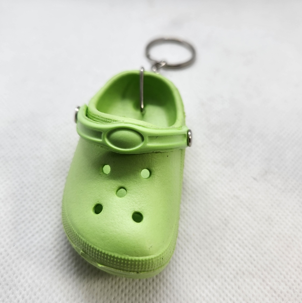 Mini Croc Keychain  Lime Green